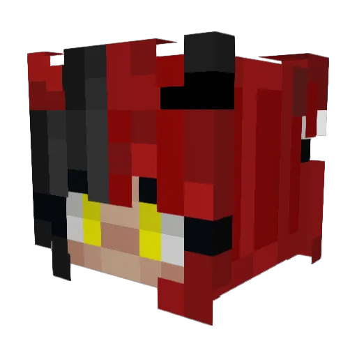DemonSlayer656 Minecraft avatar head, 3D render