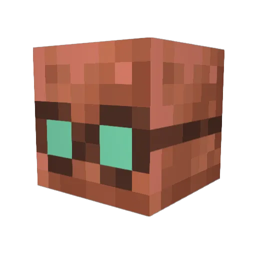 DemonUnderBed Minecraft avatar head, 3D render