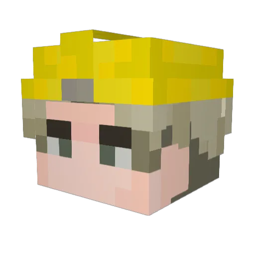 DemonWolf_101 Minecraft avatar head, 3D render