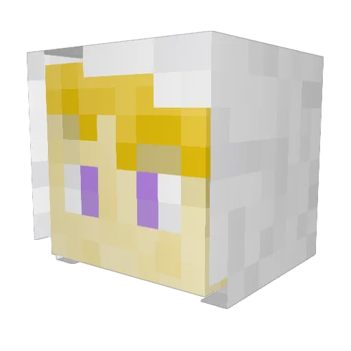 DemonYue Minecraft avatar head, 3D render