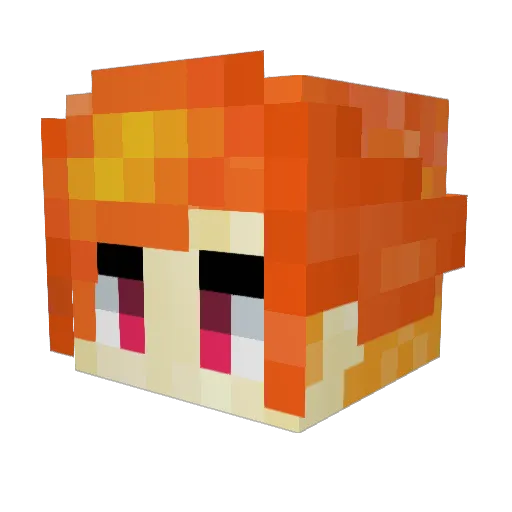 Demon_2004 Minecraft avatar head, 3D render