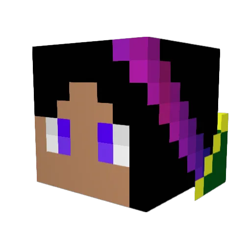 Demon_Angel13 Minecraft avatar head, 3D render