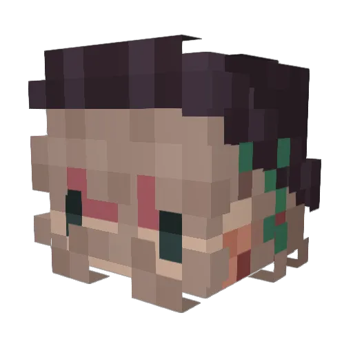 Demon_Doodle Minecraft avatar head, 3D render