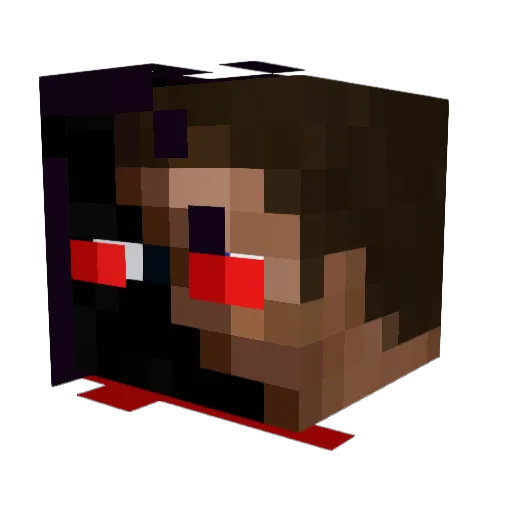 Demon_Eyes69 Minecraft avatar head, 3D render