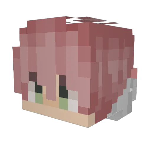 Demon_Foxz Minecraft avatar head, 3D render