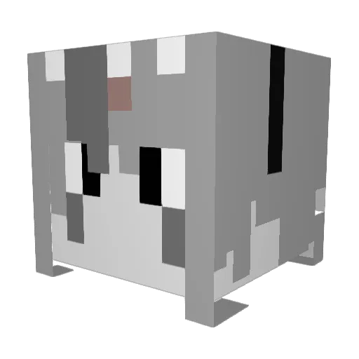 Demon_Kitsune1 Minecraft avatar head, 3D render