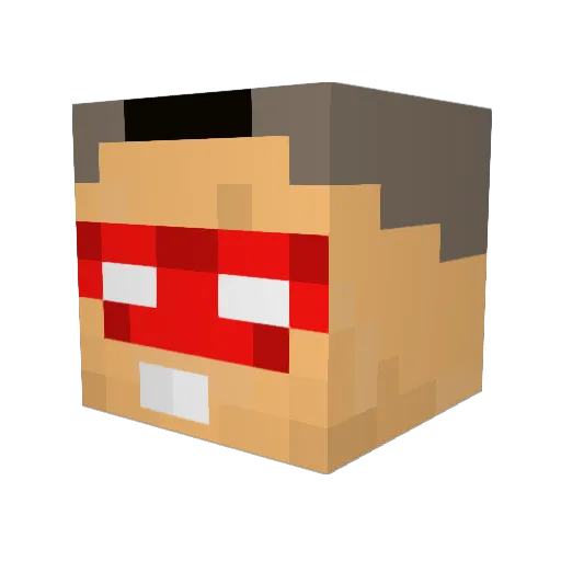 Demon_Marker Minecraft avatar head, 3D render