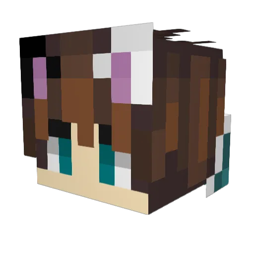Demon_Mika Minecraft avatar head, 3D render