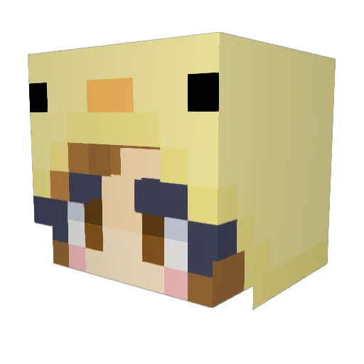 Demon_Raptor81 Minecraft avatar head, 3D render