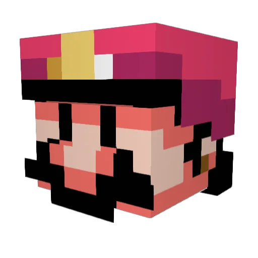 Demon_Rend Minecraft avatar head, 3D render