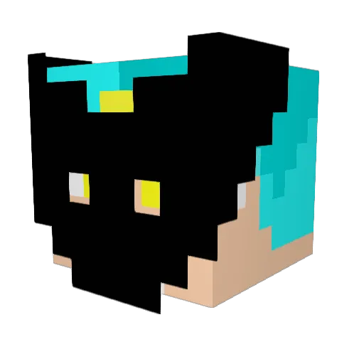 Demon_Witch Minecraft avatar head, 3D render