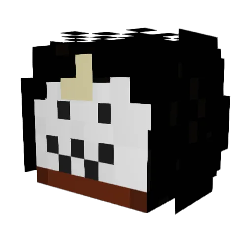Demon_ninja1 Minecraft avatar head, 3D render