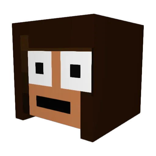 Demonblood02 Minecraft avatar head, 3D render