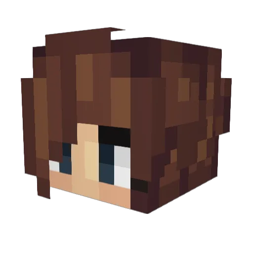 Demonfeather Minecraft avatar head, 3D render