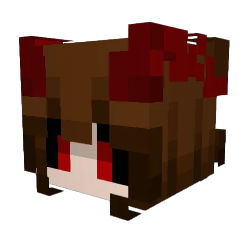 DemonicBehr Minecraft avatar head, 3D render