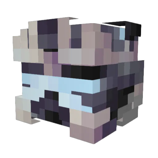 DemonicBulletz Minecraft avatar head, 3D render