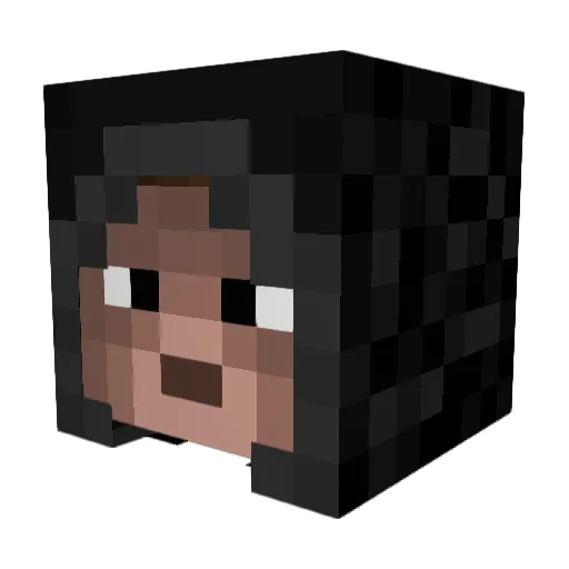 DemonicBunneh Minecraft avatar head, 3D render