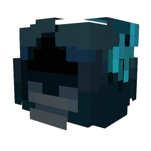 DemonicOnPC Minecraft avatar head, 3D render