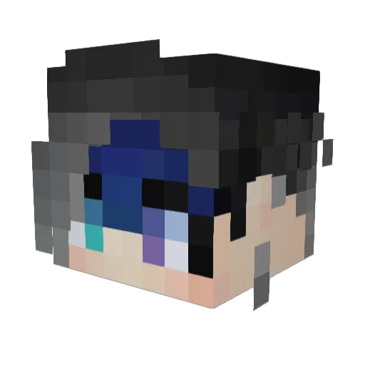 DemonicPotato22 Minecraft avatar head, 3D render