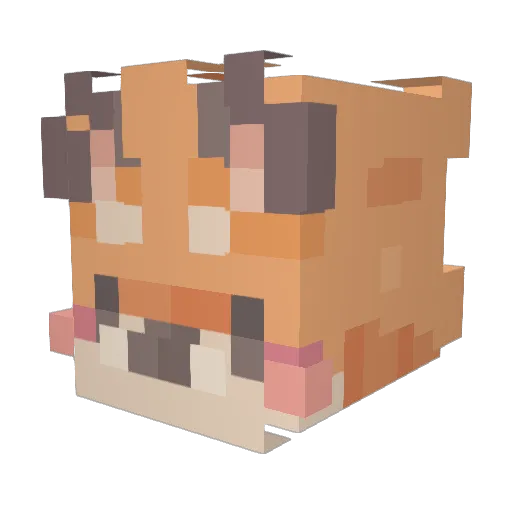 DemonicSock666 Minecraft avatar head, 3D render