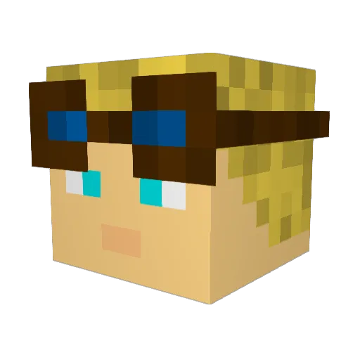 DemonicTurkina Minecraft avatar head, 3D render