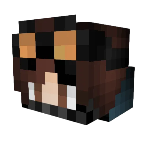 DemonicZaei Minecraft avatar head, 3D render