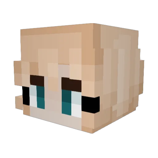 Demonic_Cowgirl Minecraft avatar head, 3D render