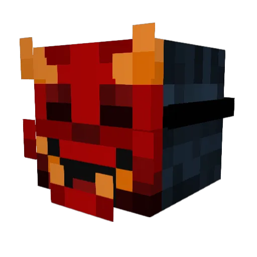 Demonic_Mask Minecraft avatar head, 3D render