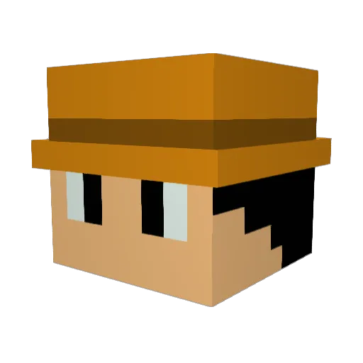 Demonicmarck Minecraft avatar head, 3D render