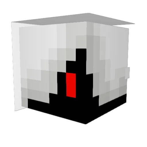 Demonicuser Minecraft avatar head, 3D render