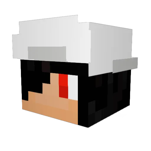 DemonioLDT Minecraft avatar head, 3D render