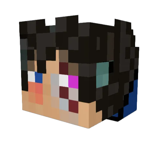 Demonkiller64 Minecraft avatar head, 3D render