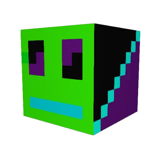 Demonmacca Minecraft avatar head, 3D render