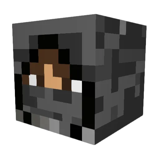 DemonofBlackFire Minecraft avatar head, 3D render