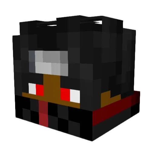 Demonrebel666 Minecraft avatar head, 3D render