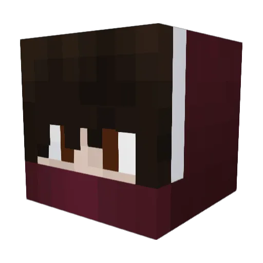 DemonsBweese Minecraft avatar head, 3D render