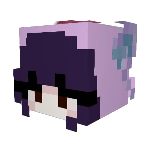 DemonsPrincess Minecraft avatar head, 3D render