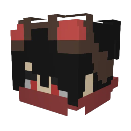 Demonwho1000 Minecraft avatar head, 3D render