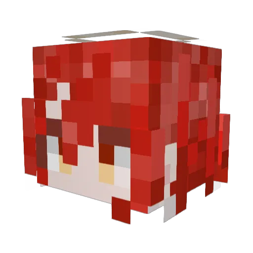 Demonxizi_ Minecraft avatar head, 3D render