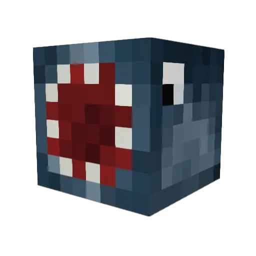 Demoo17 Minecraft avatar head, 3D render