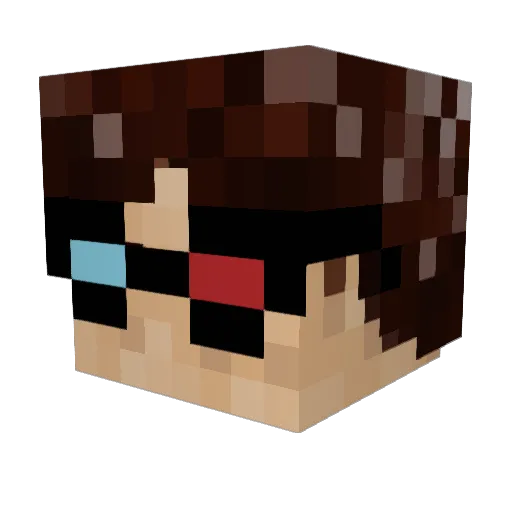 Demophoon Minecraft avatar head, 3D render