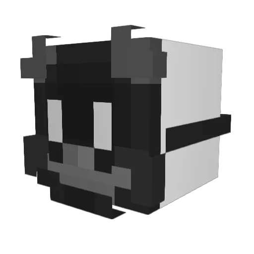 Demord64 Minecraft avatar head, 3D render