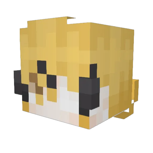 Demoschotch Minecraft avatar head, 3D render