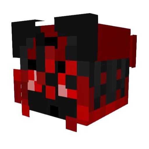 Demp1ro Minecraft avatar head, 3D render