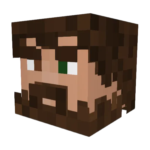 Demyx_y Minecraft avatar head, 3D render