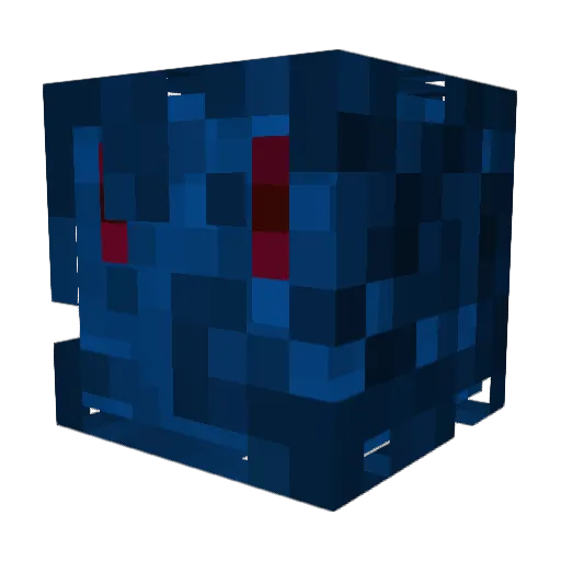 Demzay Minecraft avatar head, 3D render