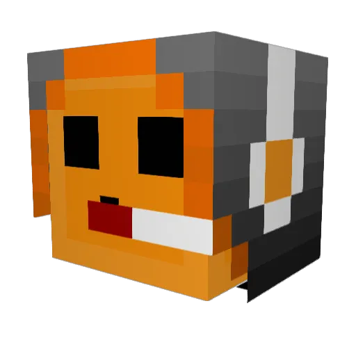 Demzdabonez Minecraft avatar head, 3D render