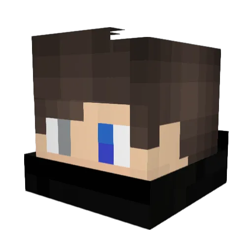 Den143 Minecraft avatar head, 3D render