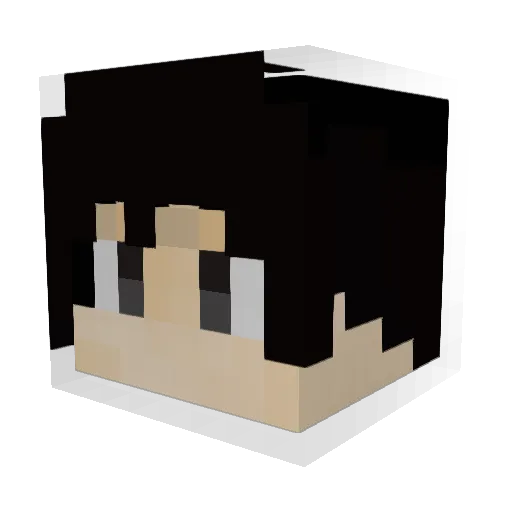 Den1s195 Minecraft avatar head, 3D render