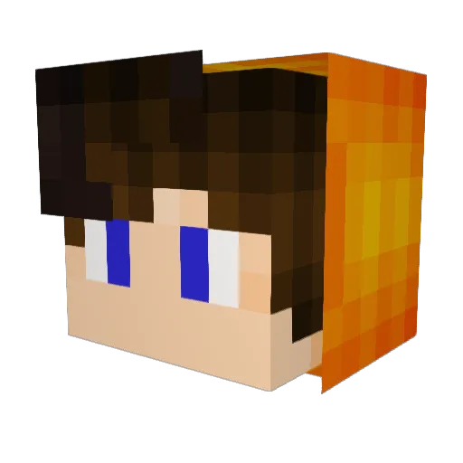 Den4ik001 Minecraft avatar head, 3D render